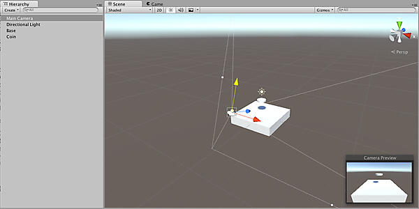 調整後のカメラの位置