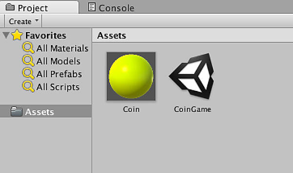 シーン保存後、Unityロゴのファイルが生成される
