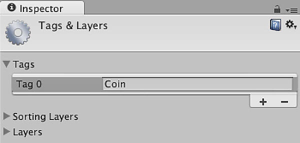 Tagの編集ウィンドウ（Coinタグ作成後）