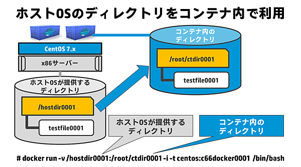 ホストOSのディレクトリをDockerコンテナ内で利用
