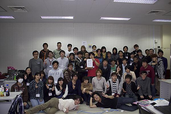 「Global Game Jam 2015 琉球大学」参加者集合写真