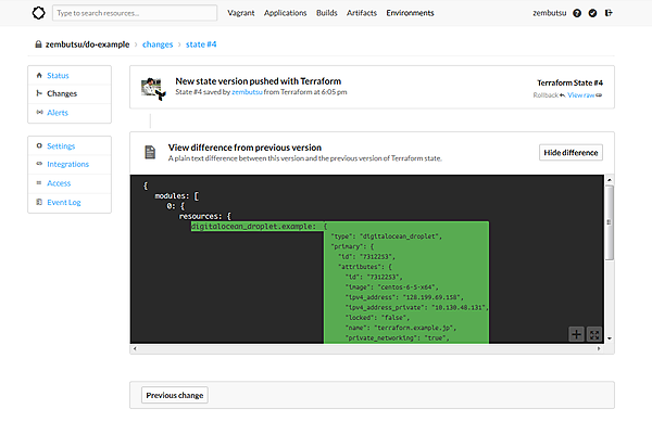 Atlas上からTerraformの機能を利用して環境の構築・確認を実行する