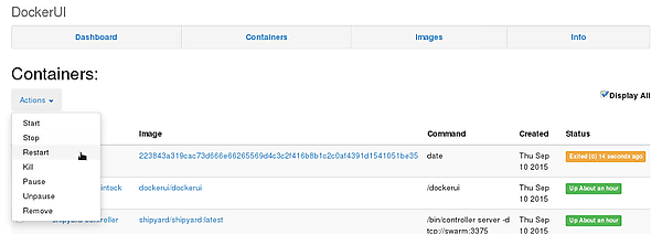 コンテナの操作