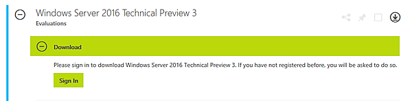 TechNet Evaluation Centerでの評価版の入手