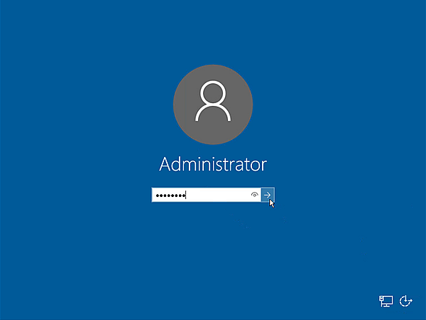 Administratorアカウントでログイン