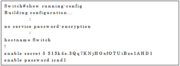 show running -config