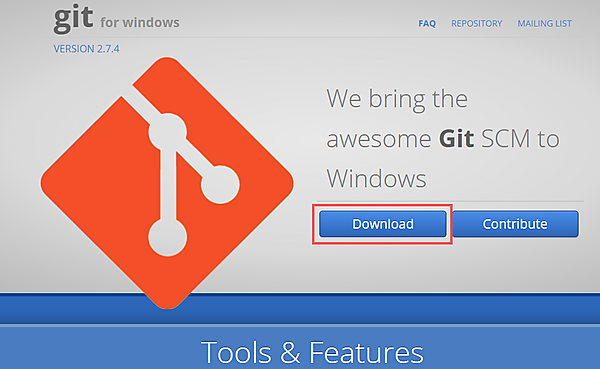 Gitのダウンロードとインストール