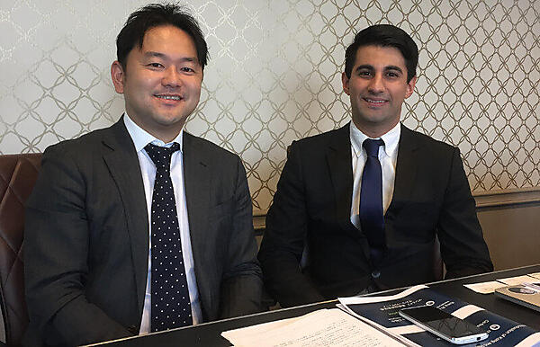 ブリスコラの末貞氏（左）とMashapeのCTOパラティーノ氏