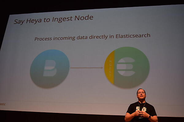 BeatsとLogstashを解説するMildenstein氏