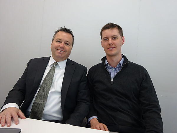 左：Sales VPのTomeo氏、右：Fletcher氏