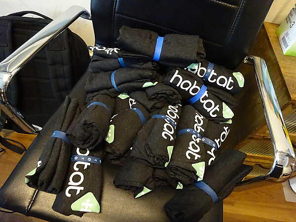 参加者に配布されたHabitatのTシャツ