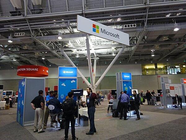 Microsoftの展示ブース