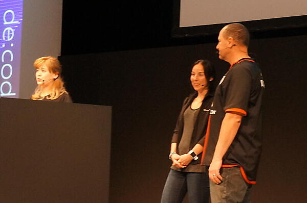 左から、戸倉彩氏、Guadalupe Casuso氏、Guggenheimer氏