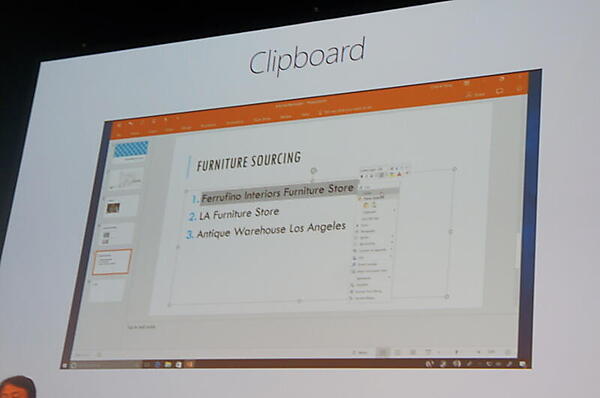 デバイスをまたいだクリップボード