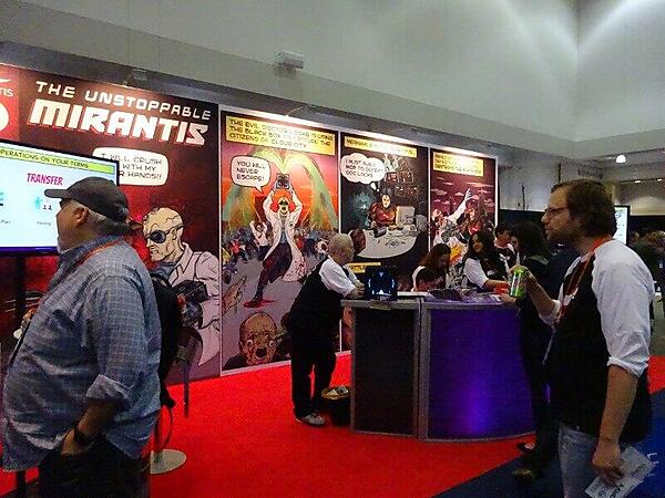 Mirantisのアメコミ風イラストは目立っていた