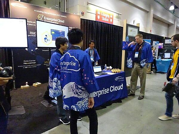 NTTコミュニケーションズのブース