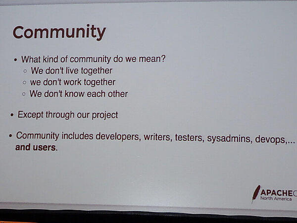 ASFによるコミュニティの定義