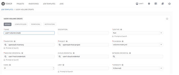 Job Templateの作成