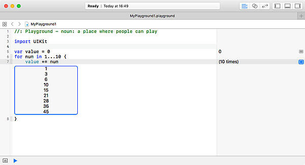 画面10　値の履歴を数値で表示