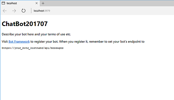 アプリケーションの実行。このように表示されれば起動に成功している