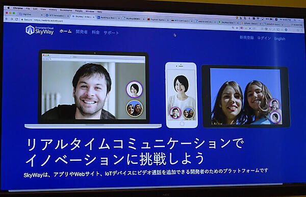 SkyWayのサイトはこんな感じ