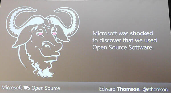 買収した会社がOSSを使っていたことにショックを受けたMicrosoft