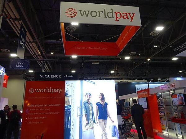 イギリスのペイメントサービス、Worldpayのブース