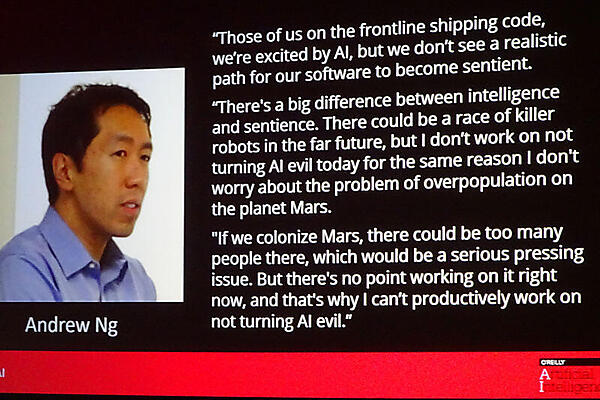 Andrew Ng氏の「まだ人工知能は意識を持てない」という説明