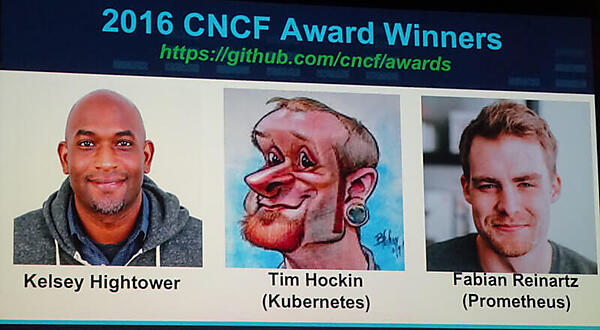 2016年のKubeConでCommunity Awardを受賞したのがHightower氏だ