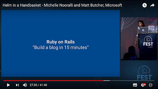 15分でブログサイトを立ち上げるデモ。