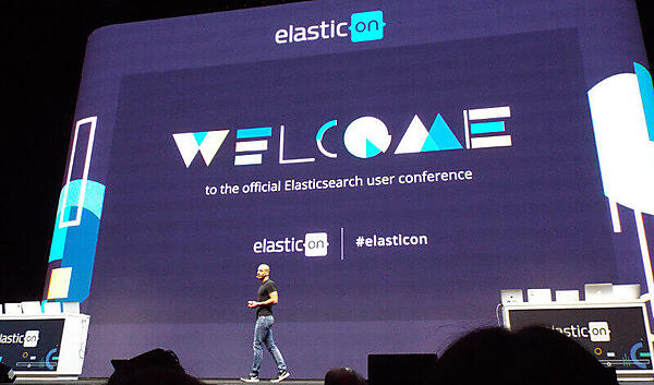 登壇したElasticのCEO、シェイ・バノン氏