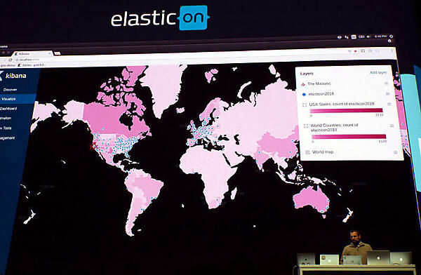 地理情報もKibana上で可視化できる