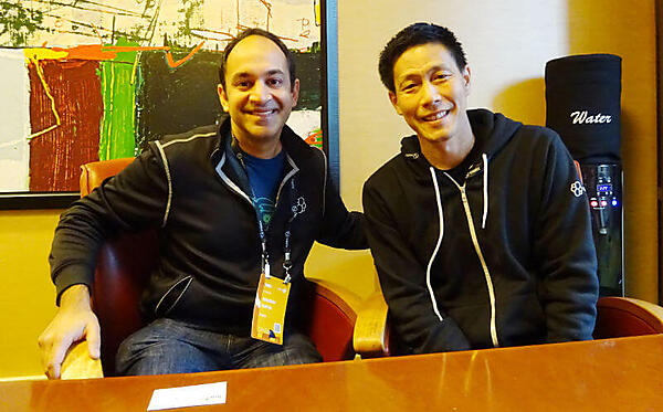 プロダクト担当のGupta氏（左）とマーケティング担当のYoshimura氏（右）