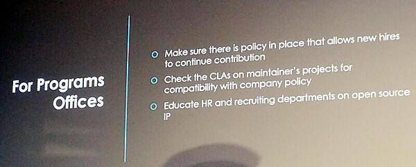 プログラムオフィスの注意点