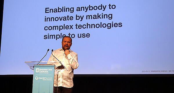 登壇したMassimo Benzi氏