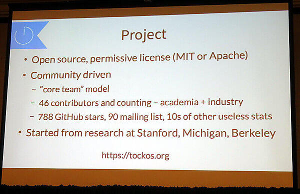 Tockのプロジェクト概要