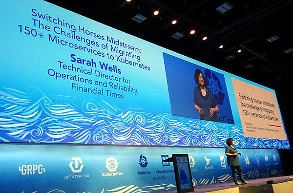 プレゼンテーションを行うWells氏