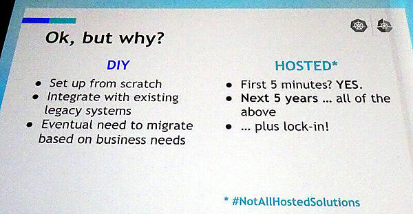 DIYとHostedの課題を比較
