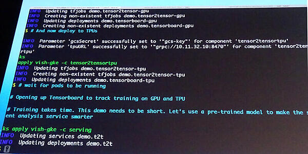 KsonnetのコマンドでモデルをGKEで実行