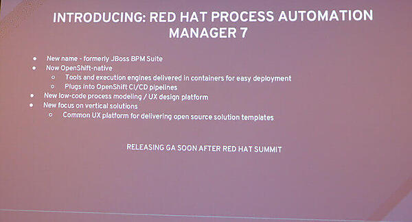Red Hat Process Automation Manager 7について