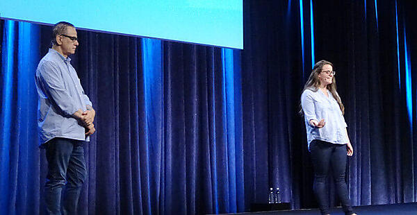 IntelのSousou氏（左）とMicrosoftのJessie Frazelle氏（右）