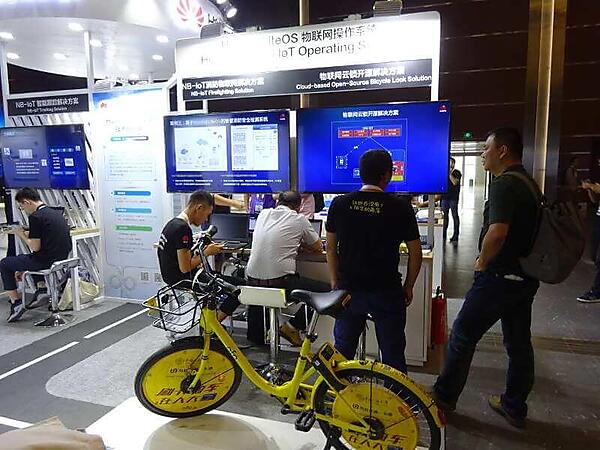 ファーウェイのIoTソリューションの一例であるロックシステム