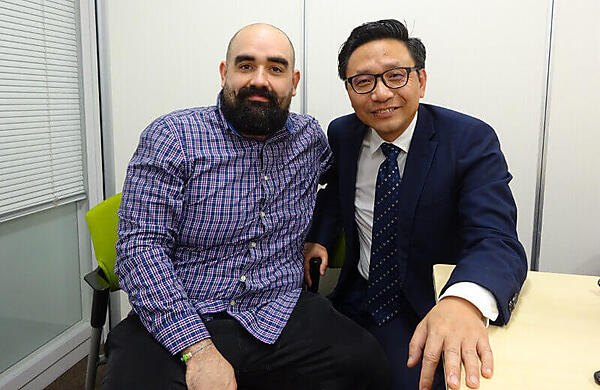 VolterraのRodrigues氏（左）とHua氏（右）