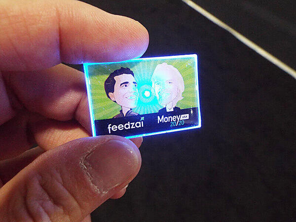 ブースで配布されていたバッジ