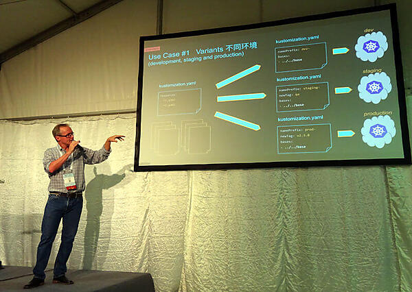 環境別の構成ファイルを生成するユースケースを紹介するRegan氏