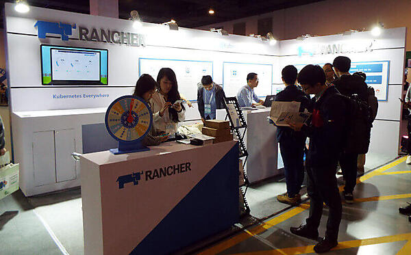 Rancher Labsのブース。ここでも遊びの要素が