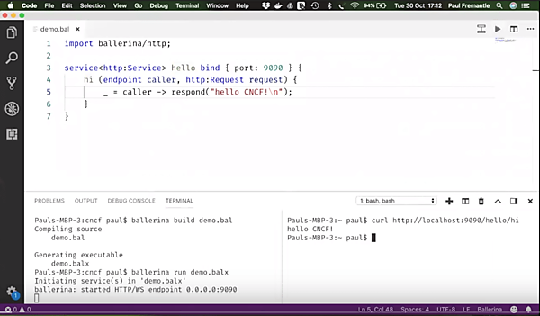 Visual Studio Codeで編集し、実行