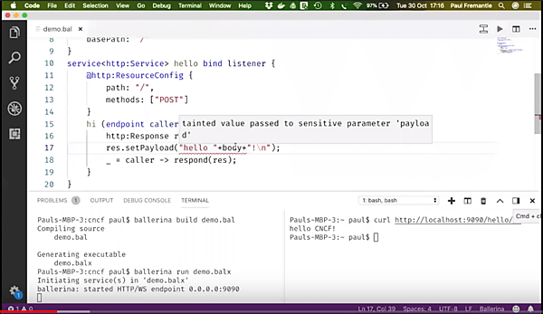 次はパラメータを渡して実行