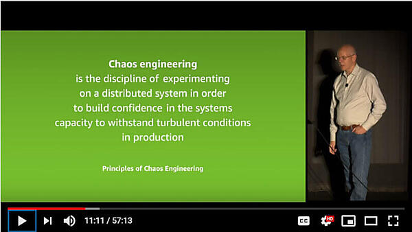 AWSのAdrian Cockroft氏によるカオスエンジニアリングの定義