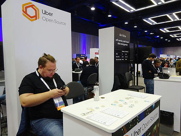 Uberも出展しているが、あまりやる気はないようだ